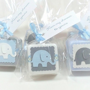 Mini Elephant soap favors for boy or girl, Choose your colors