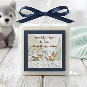 Woodland Baby Shower Favors Custom Soap forest theme, Camping, Adventure Themed babyshower