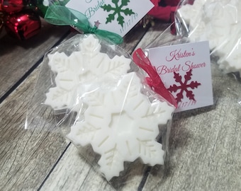 Winter wedding favors snowflakes, bulk gifts for coworkers, Christmas party favor in any colors winter woodland baby shower