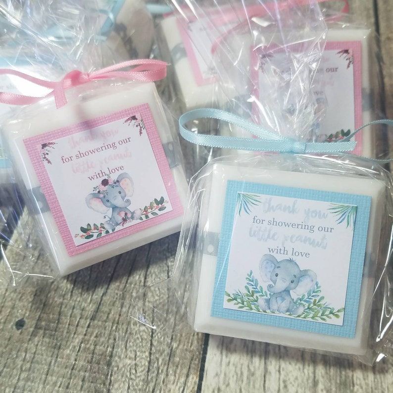 Elephant Themed Baby Shower Favors For Girls Soap Etsy