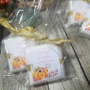 Rustic Fall baby shower soap favors little pumpkin baby shower favors image 7