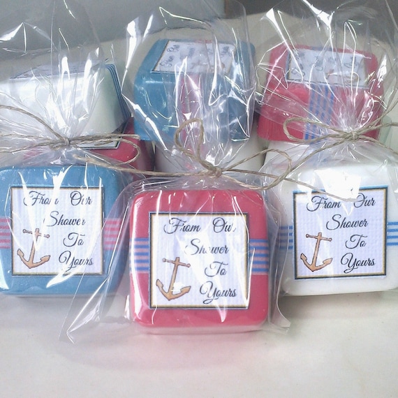 Nautical Baby Shower Favors Anchor Decorations Soap Etsy