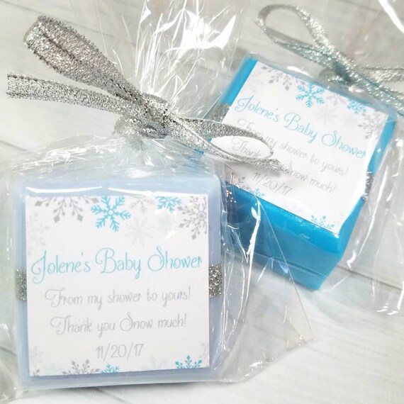Snowflake Baby Shower Favors For Boys Winter Wonderland Etsy