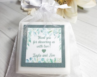greenery baby shower favors,