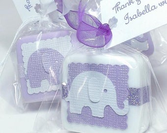 elephant baby shower favor soaps boy girl