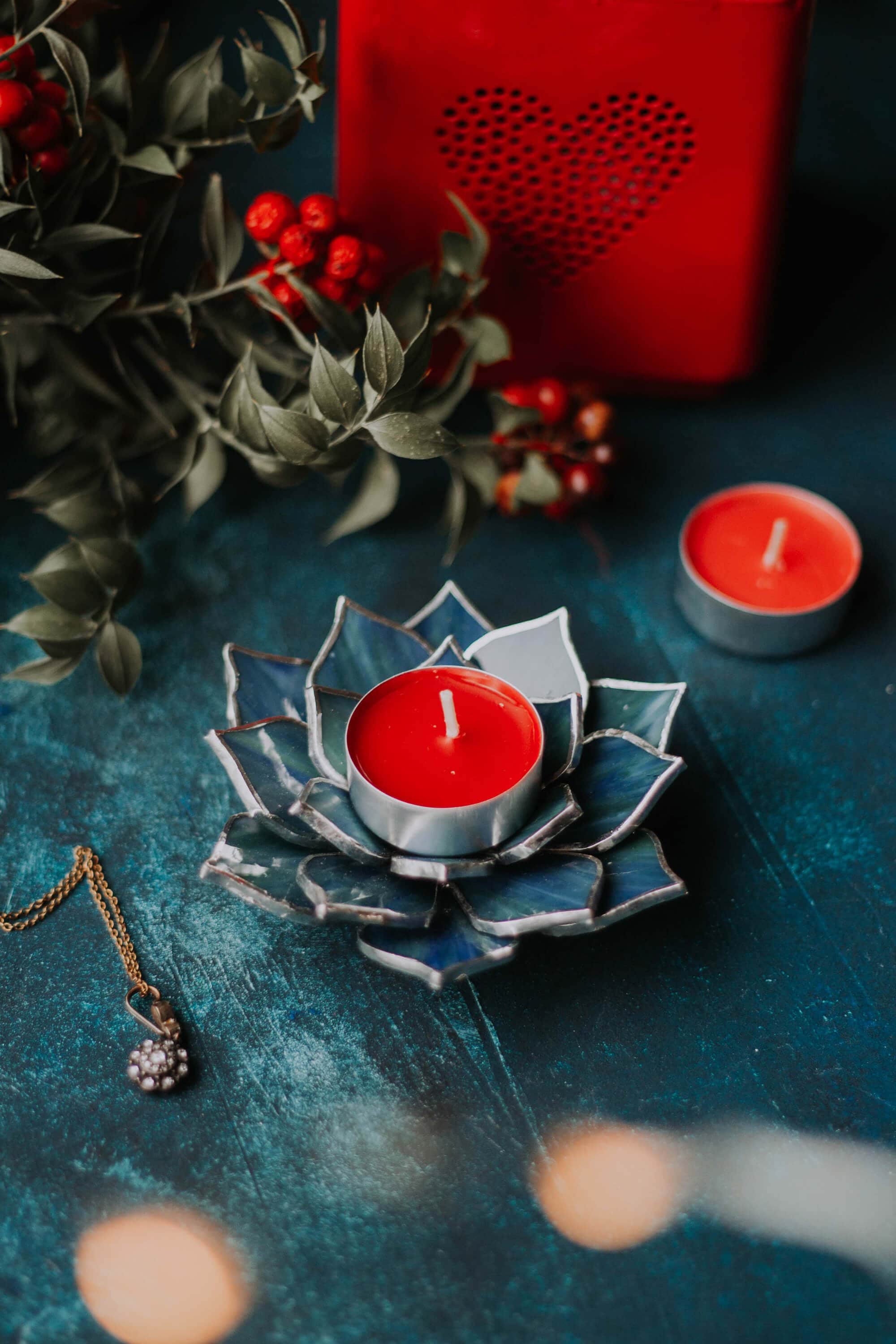 Vitrail Succulent Bougeoir Votif, Brûleur d'encens, Décor de Vacances, Cadeau Pendaison Crémaillère,