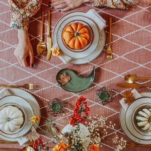 Geometric Glass Tealight Candle Holder Set of 2 Copper Wedding Decor Thanksgiving & Christmas Table Decor image 3