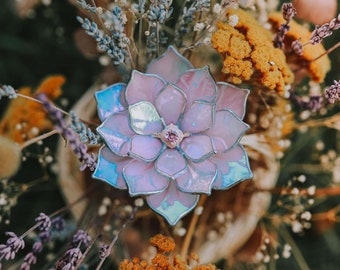 Stained Glass Iridescent Succulent Ring Dish | CRYSTALS / LIMITED EDITION