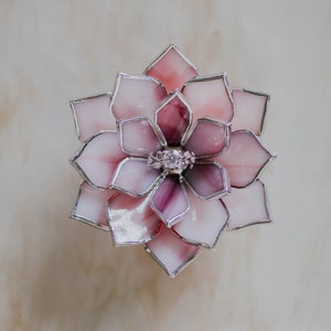 Porta anelli succulenti, piatto per fedi nuziali, decorazione per matrimoni in giardino, regalo da damigella d'onore, regalo per la doccia nuziale, piatto per anelli floreali, piatto per anelli di fidanzamento