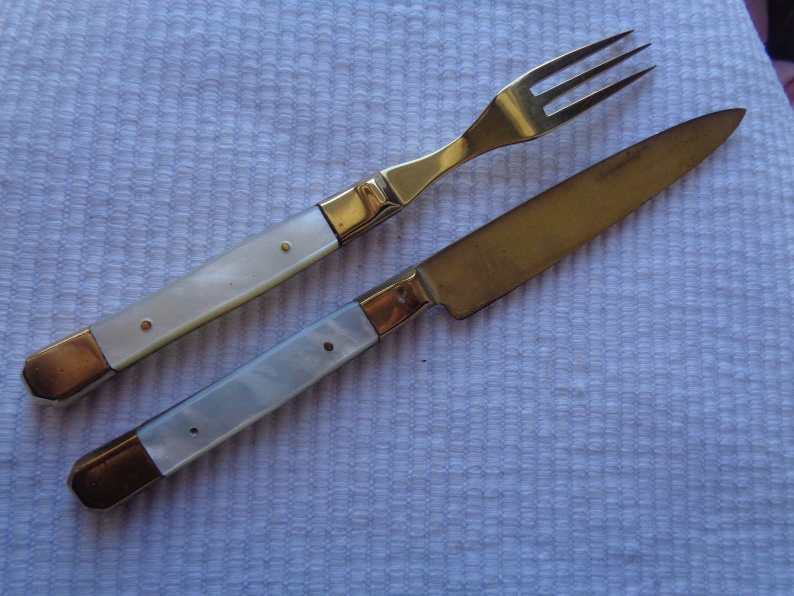 Vintage Uchatius Bronce Brass Fruit Knife & Fork. Etsy