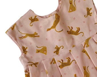 Pink leopard dress