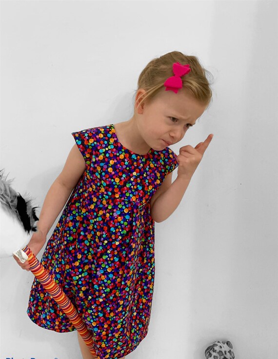 Rainbow dot dress