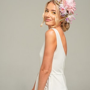 Wedding Hair Accessory, Wedding Fascinator, Small Bridal Hat Australia Protea image 7