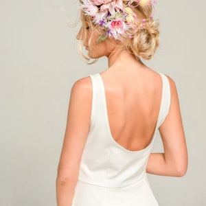 Wedding Hair Accessory, Wedding Fascinator, Small Bridal Hat Australia Protea image 3