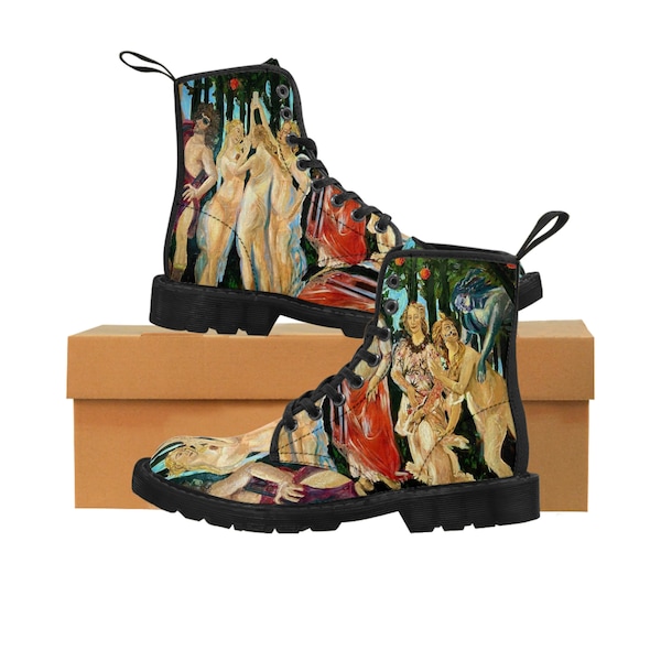 Women's Canvas Boots Botticelli Babes Modern lug sole nonslip stain resistant unique colorful multicolored