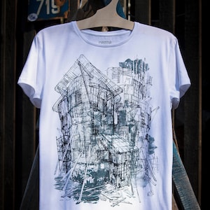 Huis schets T-shirt, Home renovatie Tee, Architect t-shirt, Klusjesman cadeau, Architect