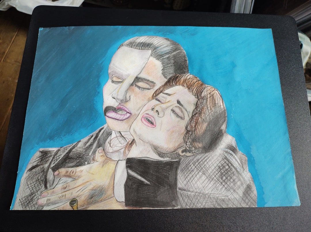 Phantom of the Opera Original Drawing A3 Art - Etsy