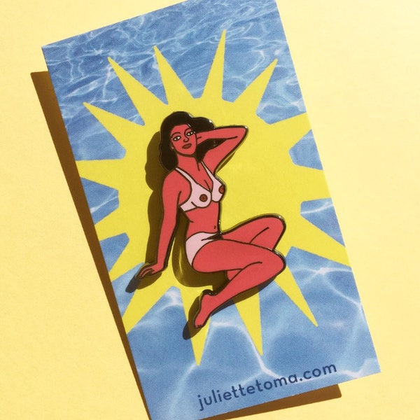 Lobster Lady Enamel Pin