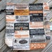 Drawstring Knitting Sock Sack Project Bag: Poison