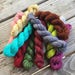 Pinky Toes | Hand Dyed 20g Minis | Fingering Sock Yarn | 80/20% Fine Highland Wool/Polyamide blend | Assorted Colors