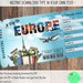Printable Ticket to Disneyland Paris Boarding Pass, Surprise Vacation ...