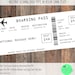 Printable Ticket to Disneyland Paris Boarding Pass, Surprise Vacation ...