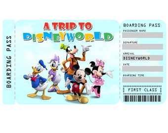 printable ticket to disneyland paris boarding pass etsy