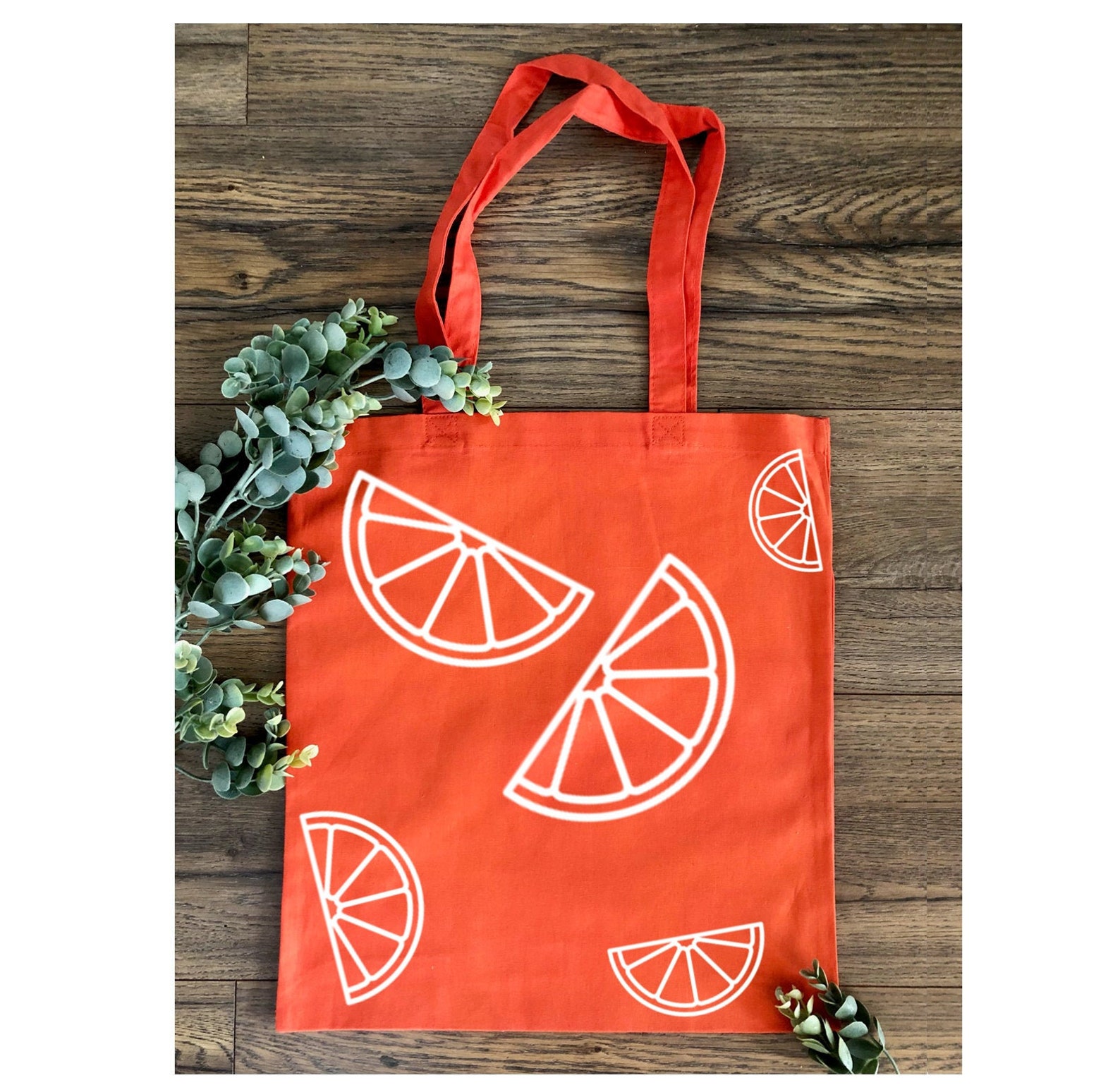 Cute Orange Slices Tote Bag Citrus Summer Tote Washable | Etsy