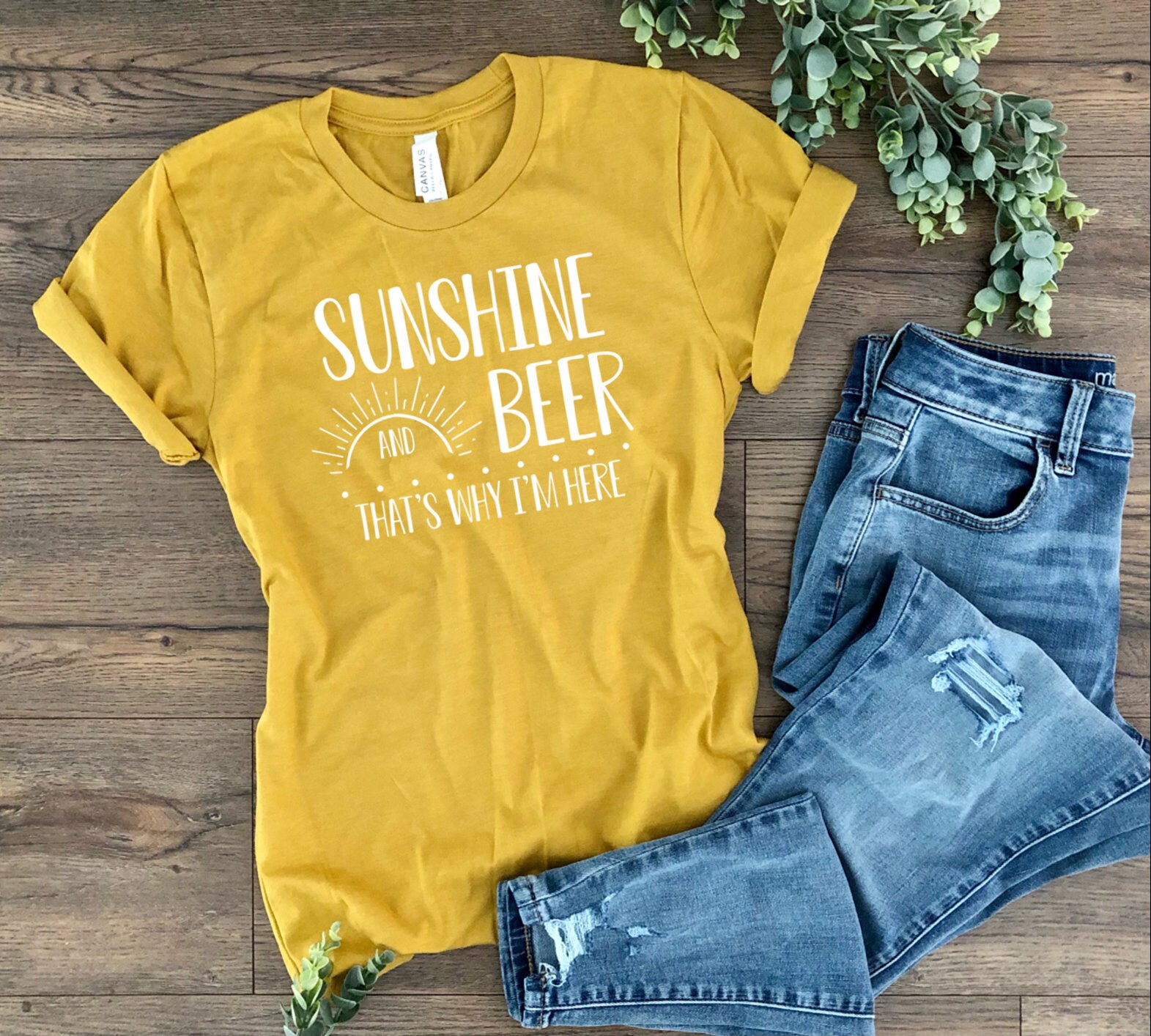 Sunshine and Beer That's Why I'm Here Women's | Etsy