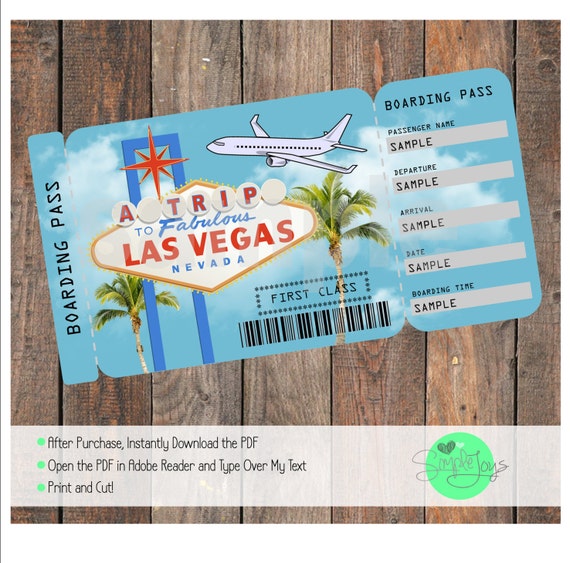 Las Vegas Boarding Pass