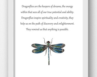Dragonfly quote | Etsy