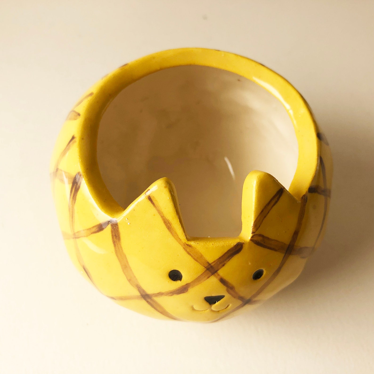 Pineapple Planter Pineapple Cat Plant Pot Ceramic Pot Etsy