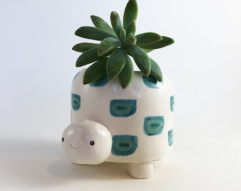 Turtle Planter | Tortoise Plant Pot | Succulent Planter | Pots for Plants | Fun Planter | Gardening Gifts