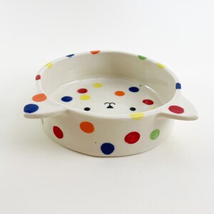 Cat Bowl, Ceramic Cat Food Bowl Handmade, Cat Lover Gift, Pet Bowl image 5