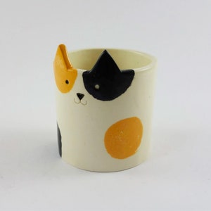 Cat Planter, Ceramic Cat Pot, Pottery, Mothers Day Gift, Minky Moo Ceramics image 4