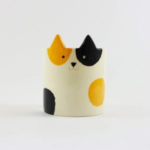 Cat Planter, Ceramic Cat Pot, Pottery, Mothers Day Gift, Minky Moo Ceramics image 3