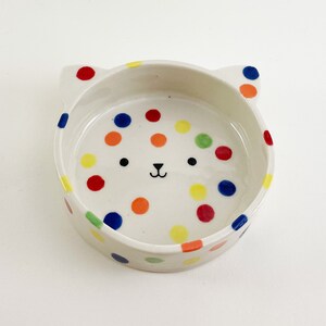 Cat Bowl, Ceramic Cat Food Bowl Handmade, Cat Lover Gift, Pet Bowl image 3