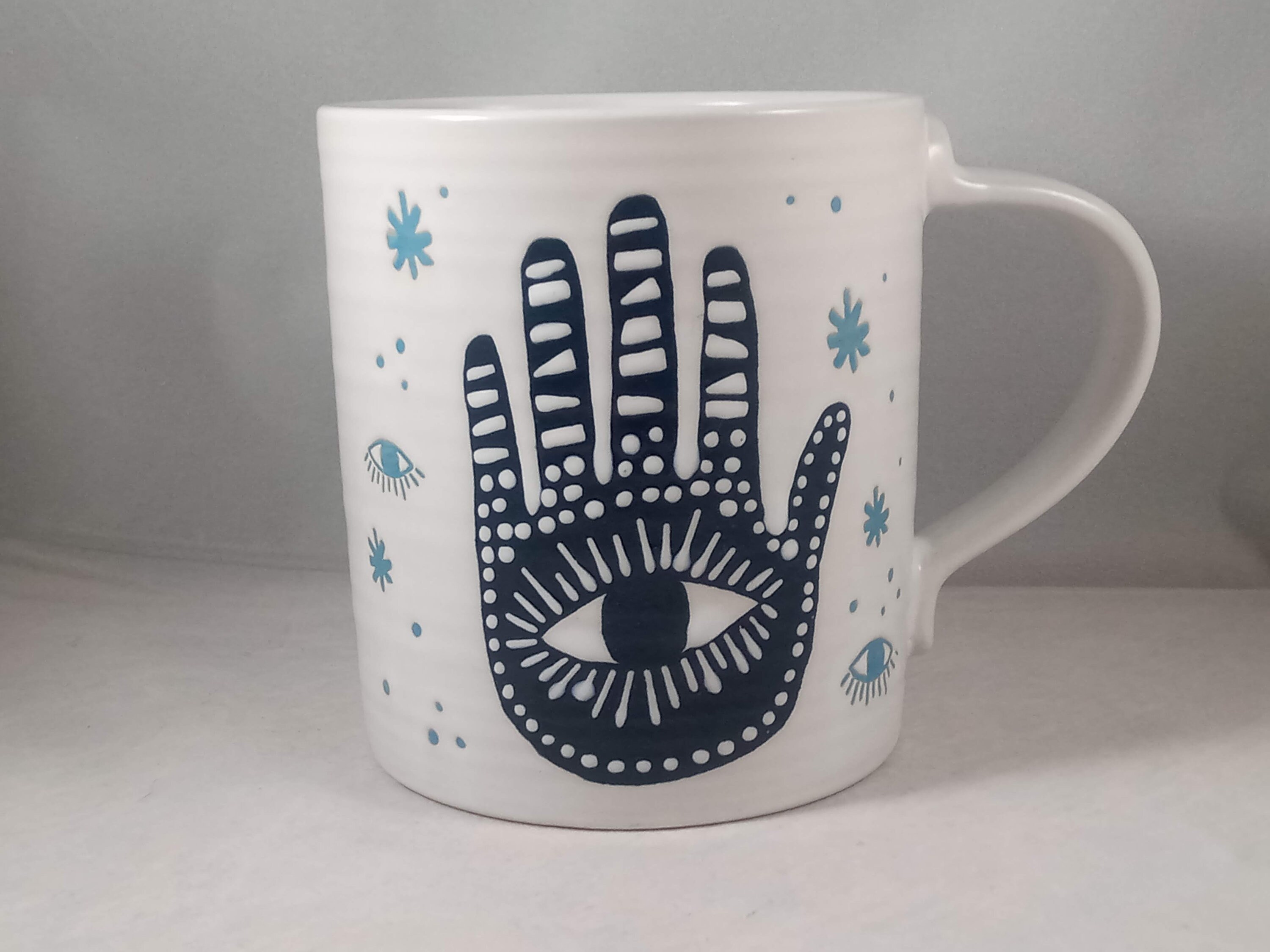 Simple Modern Hamsa Hand of Fatima Coffee Mug for Sale by Blkstrawberry