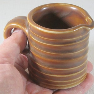Hall Creamer, Brown Restaurant Ware, Ringware, Ahornsirup, Honig, Sahne, Diner Ware, Cottage Core, BOHO, Excellent