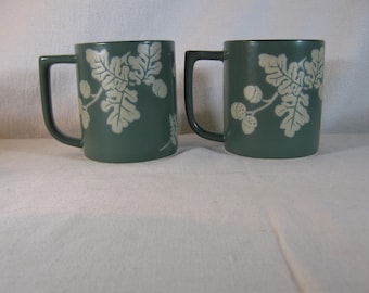 ミヤコMIYACOカーキグレー花柄レース厚地ノースリーブ新品未使用品 Mikasa Country Walk, Two Coffee Mugs, Fashion Plate, CP-005, 1995