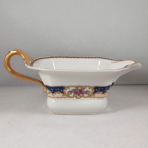 Creamer, Tressemanes and Vogt, T&V Limoges, La Cloche, Crafted In Limoges France, Multisided, Pitcher, Gold Trim, Coffee Creamer, 1890&#39;s