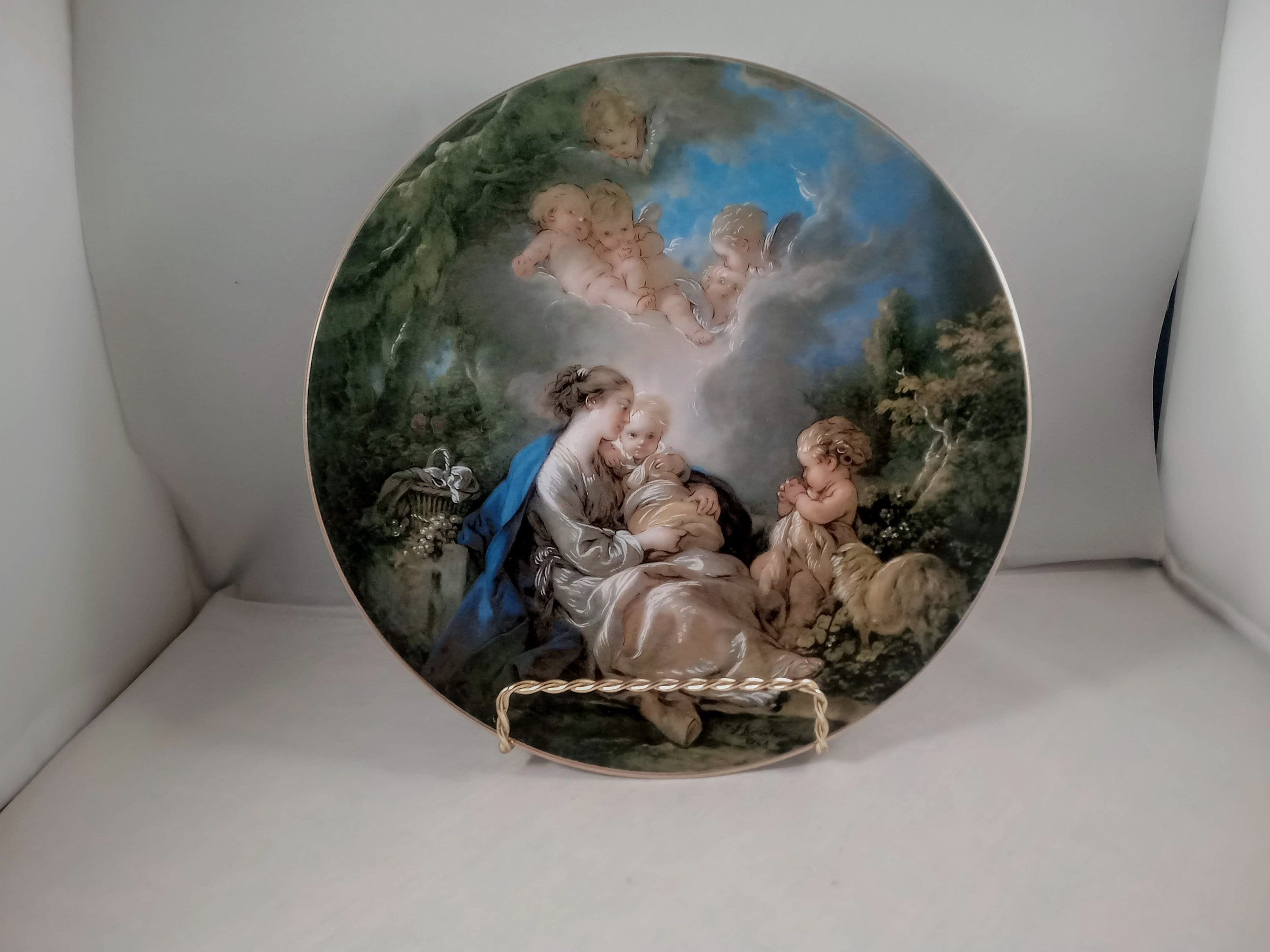 Madonna and Child, Plate, Lefton 1995, Limited Edition, Italian