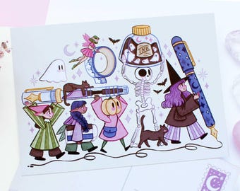 Stationery Parade Postcard A6  | Greeting Card, Scrapbook, Penpal, Cozy Postcard, Magical, Witchy, Stationery, Journaling