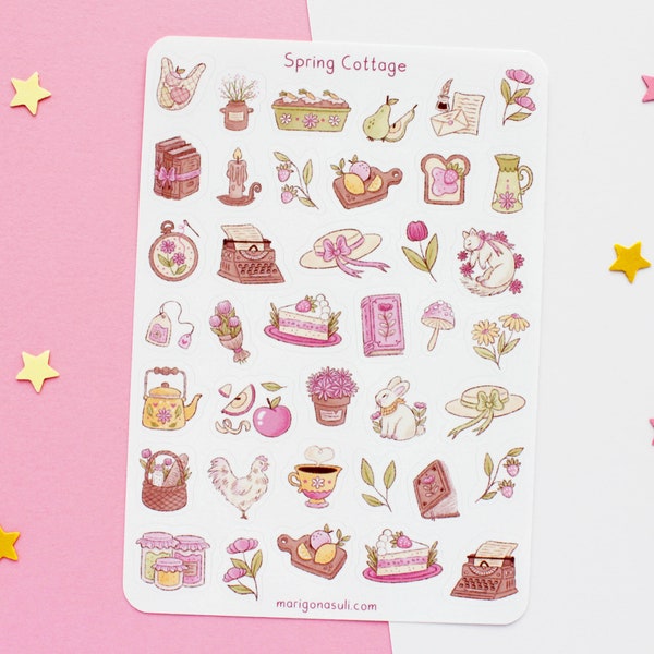 Spring Stickers - Etsy