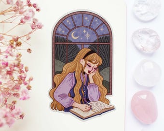 Journaling Time Waterproof Matt Vinyl Sticker | Journal Sticker, Planner, Witchy Sticker, Magical, Witchy, Celestial, Journaling