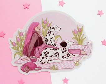 Dalmatians Sticker | Journal Sticker, Planner Sticker, Scrapbook Sticker, Witchy Sticker, Magical Sticker, Cute, Summer, Dogs