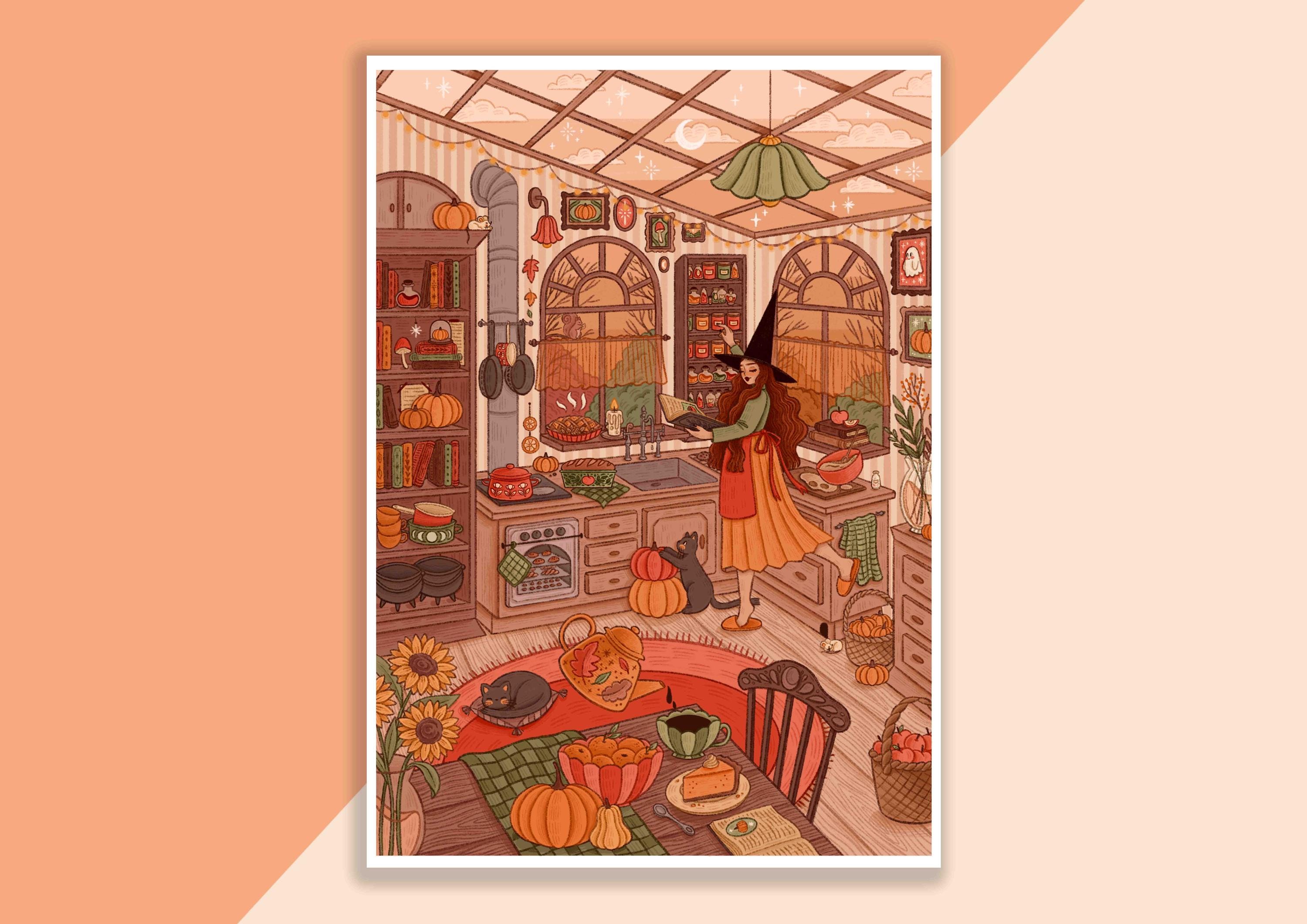 TNND Kitchens Wall Art Witchy Decor Wiccan Decor Magick Poster Pagan