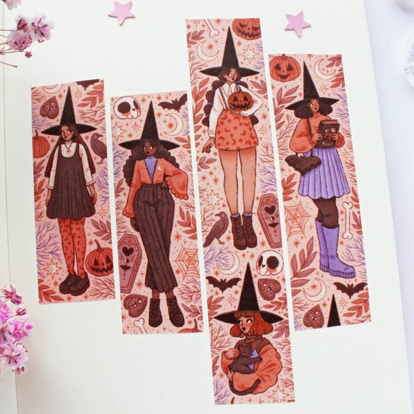 Halloween Witches Washi Tape | Journal, Scrapbook, Planner, Magical Washi Tape, Witchy Washi Tape, Cute, Spooky, Halloween