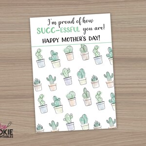 Druckbare Mini Cookie Karte "