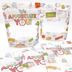 Teacher Appreciation Novelty Stand-Up Pouch, Empty Food-safe Pouch, Teacher Appreciation Gift Packaging, Bus Driver Gift, Thank You Teacher
